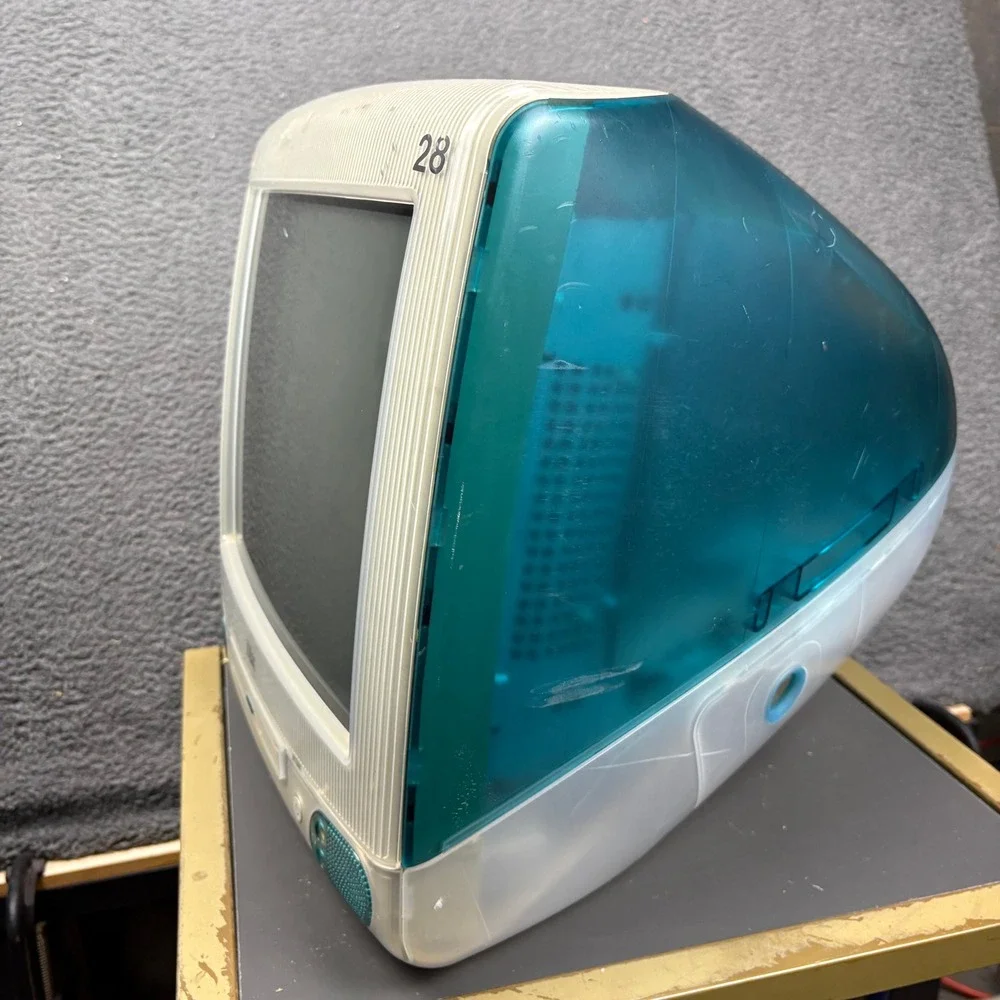 Apple iMac G3 233MHz‎ Bondi Blue Vintage Desktop Computer PowerPC - Parts Only